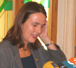 Annette Hauer, protavoz en Almer�a de Los Verdes de Andaluc�a. JJ Matamala.