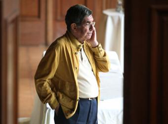 �scar Arias, despu�s de una ronda de negociaciones el pasado 19 de julio.- REUTERS
