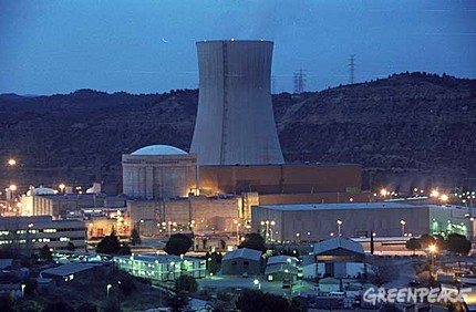 Central nuclear de Asc�, Tarragona � Greenpeace / Pedro Armestre