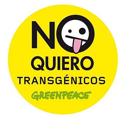 Logo del movimiento antitransg�nico. �No quiero transg�nicos!