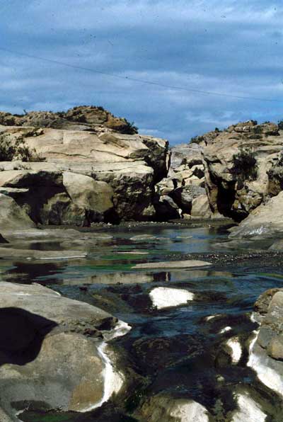 La singular belleza del R�o Al�as sirve de l�nea de separaci�n con la serran�a de Cabo de Gata. � FJAD.