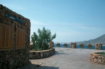 Punto de informaci�n y mirador Isleta del Moro.� FJAD.