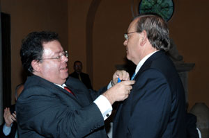 Imposici�n de medalla a Diego L�pez Ruiz